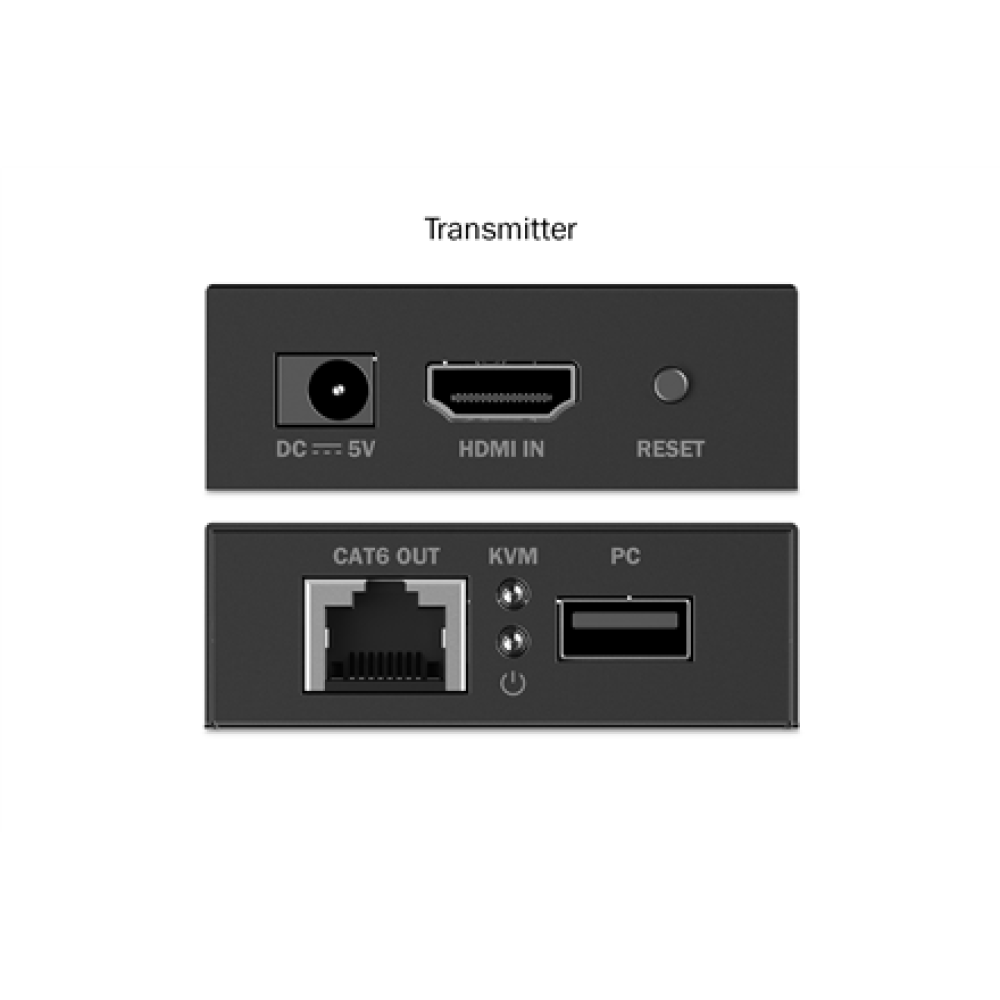Digitus , HDMI KVM Extender Set, 4K/30Hz , DS-55357 , Black