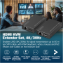 Digitus , HDMI KVM Extender Set, 4K/30Hz , DS-55357 , Black