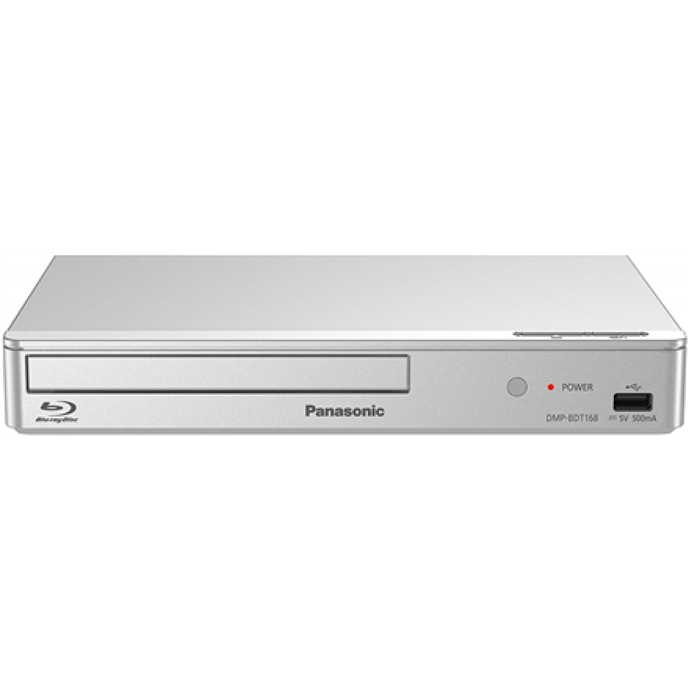 Panasonic Blu-ray Disc Player DMP-BDT168EG DVD-Video, MP3, WMA, JPEG, WAV, XviD, AAC, AVCHD, MKV, CD-DA, FLAC, MPO, BD-MV, ALAC USB connectivity
