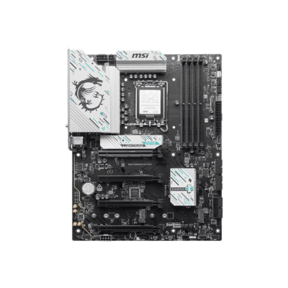 MSI B860 GAMING PLUS WIFI , Processor family Intel , Processor socket LGA1851 , DDR5 , Supported hard disk drive interfaces SATA, M.2 , Number of SATA connectors 4