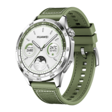 GT 4 , 4 , Smart watch , GPS (satellite) , AMOLED , 46 mm , 46mm , Waterproof , Green Woven