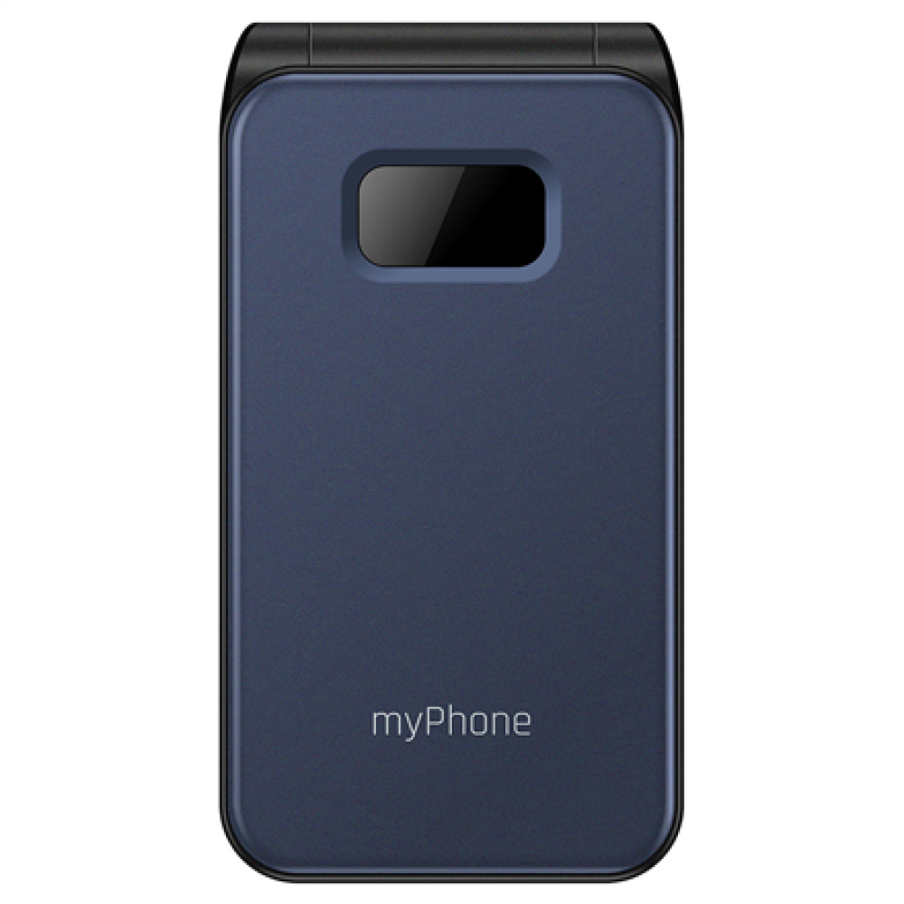 myPhone Flip , LTE , Black , 2.8 , TFT , 48 MB , 128 MB , 3G , Bluetooth , 2.1 , USB version Type-C , Built-in camera , Main camera resolution 1.3 MP , 1000 mAh
