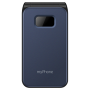 myPhone Flip , LTE , Black , 2.8 , TFT , 48 MB , 128 MB , 3G , Bluetooth , 2.1 , USB version Type-C , Built-in camera , Main camera resolution 1.3 MP , 1000 mAh