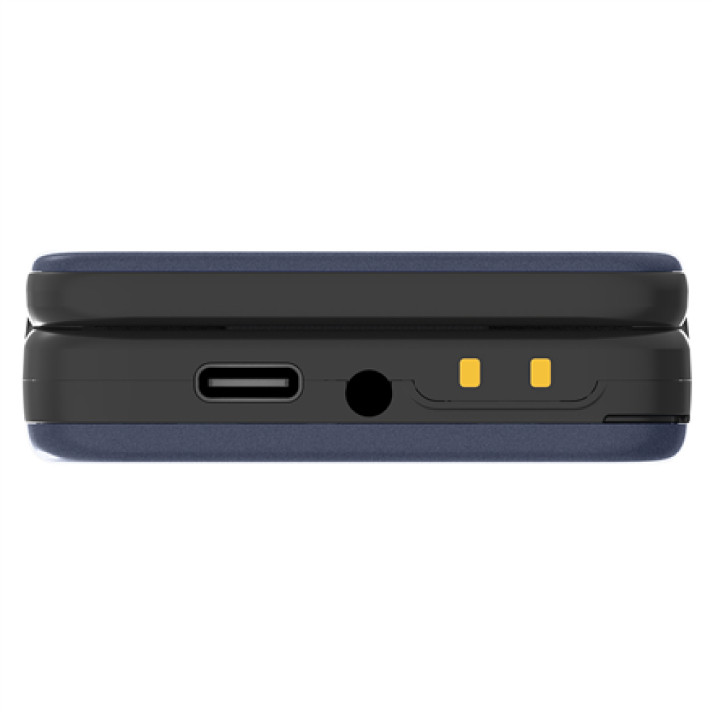 myPhone Flip , LTE , Black , 2.8 , TFT , 48 MB , 128 MB , 3G , Bluetooth , 2.1 , USB version Type-C , Built-in camera , Main camera resolution 1.3 MP , 1000 mAh