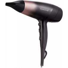 Remington Hair Dryer , D5305 Rose Shimmer , 2200 W , Number of temperature settings 3 , Ionic function , Diffuser nozzle , Black/Rose Remington Hair Dryer , D5305 Rose Shimmer , 2200 W , Number of temperature settings 3 , Ionic function , Diffuser nozzle , Black/Rose
