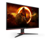 AOC , Monitor , Q27G2E/BK , 27 , VA , QHD , 16:9 , 155 Hz , 1 ms , 2560 x 1440 , 250 cd/m² , HDMI ports quantity 2 , Black/Red , Warranty 36 month(s)