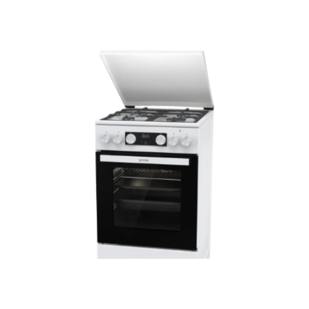 Gorenje GK5C42WF-B , Cooker , Hob type Gas , Oven type Electric , White , Width 50 cm , Grilling , Depth 59.4 cm , 70 L