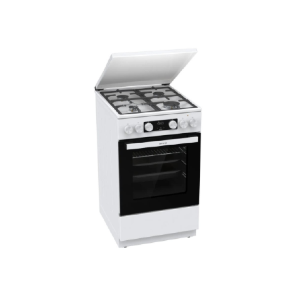 Gorenje GK5C42WF-B , Cooker , Hob type Gas , Oven type Electric , White , Width 50 cm , Grilling , Depth 59.4 cm , 70 L