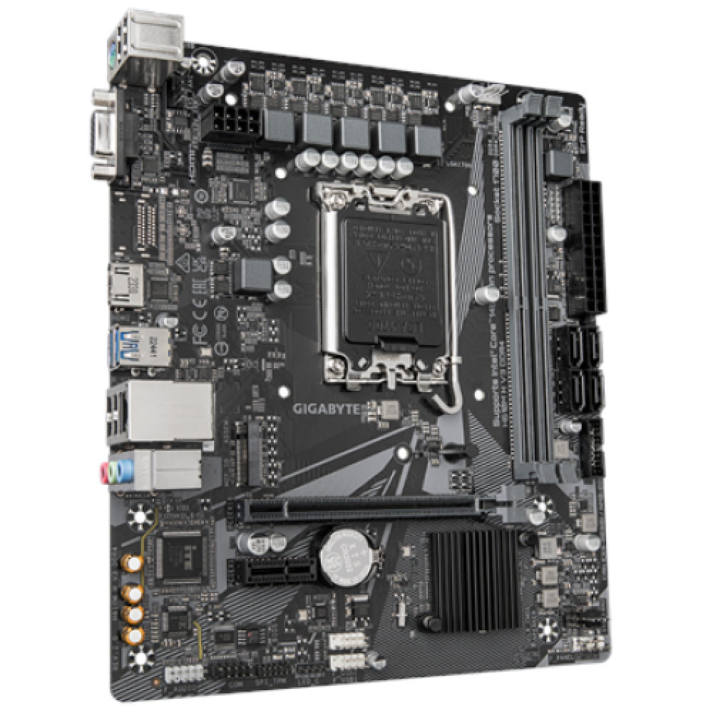Gigabyte , H610M H V3 DDR4 , Processor family Intel , Processor socket LGA1700 , DDR4 DIMM , Supported hard disk drive interfaces M.2, SATA , Number of SATA connectors 4