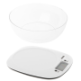 Adler Kitchen Scale with a bowl , MS 3179w , Graduation 1 g , Display type LCD , White