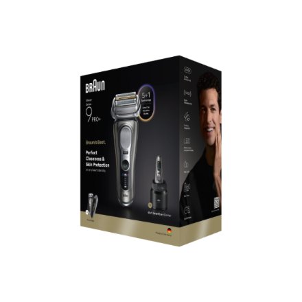 Braun Shaver , Series 9 Pro+ 9675cc , Operating time (max) 60 min , Wet & Dry , Lithium Ion , Grey