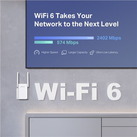 Mercusys AX3000 Dual-Band Wi-Fi 6 USB Adapter , ME80X , White