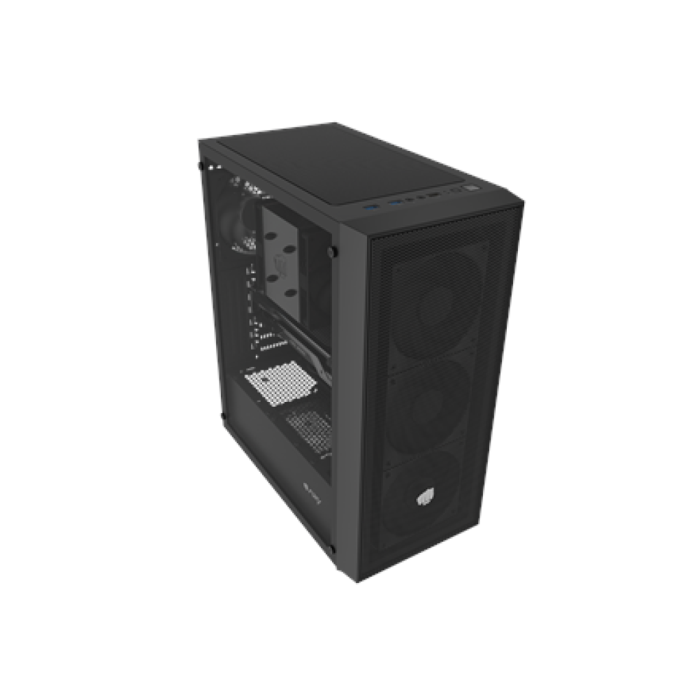 Fury PC Case , SHOBO SH8F , Black , Midi Tower