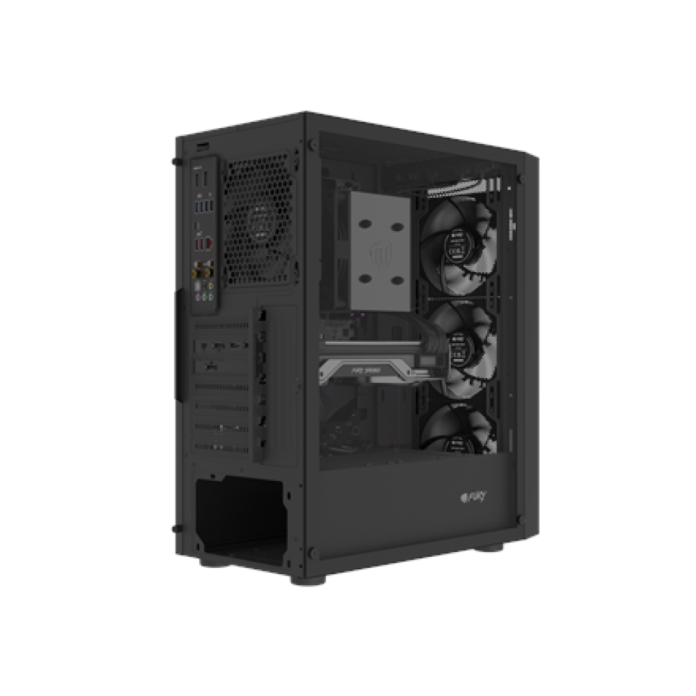 Fury PC Case , SHOBO SH8F , Black , Midi Tower