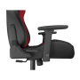 Genesis mm , Backrest upholstery material: Fabric, Eco leather, Seat upholstery material: Fabric, Base material: Metal, Castors material: Nylon with CareGlide coating , Black/Red