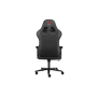 Genesis mm , Backrest upholstery material: Fabric, Eco leather, Seat upholstery material: Fabric, Base material: Metal, Castors material: Nylon with CareGlide coating , Black/Red