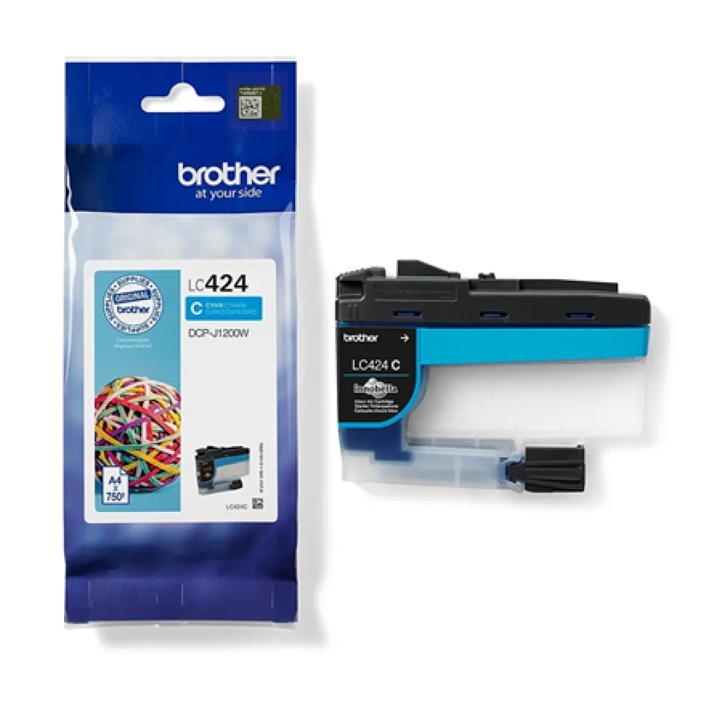 Brother LC424C , Ink Cartridge , Cyan