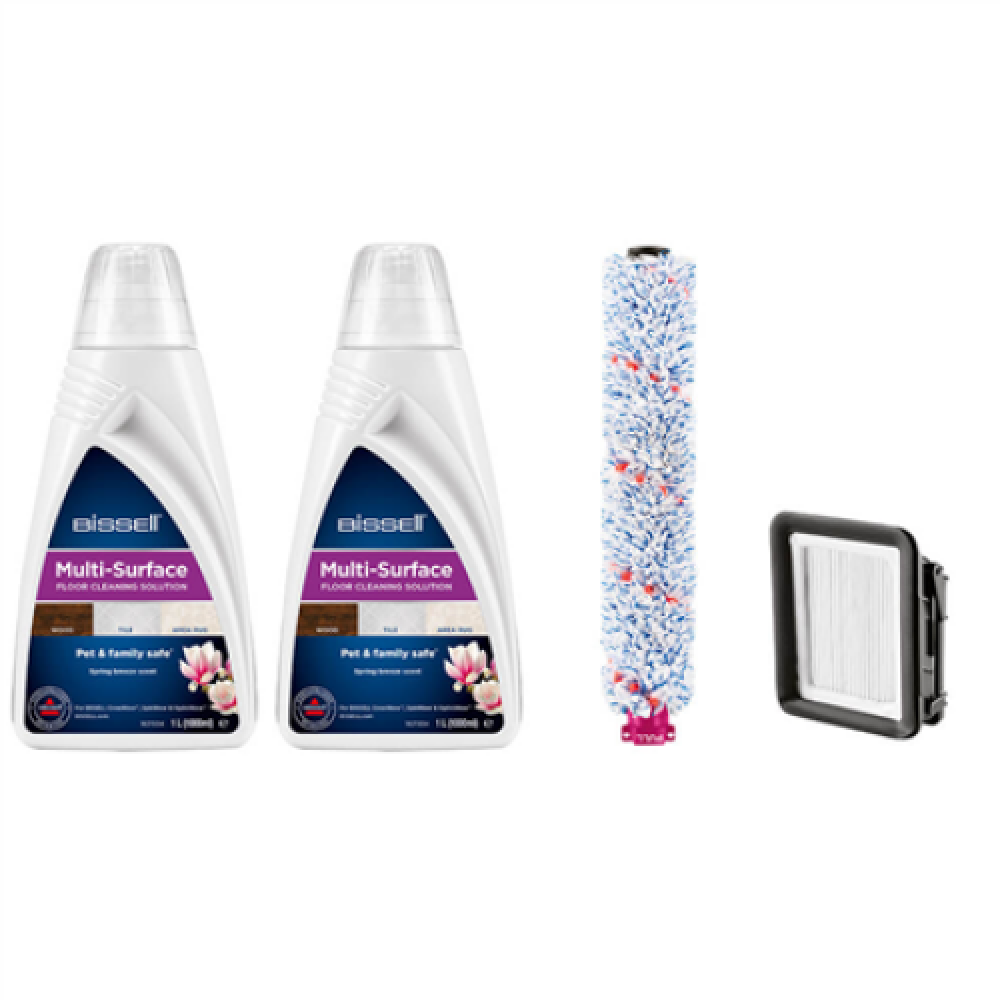 Bissell , Cleaning Pack , MultiSurface (2xDetergents+Brushroll+Filter)