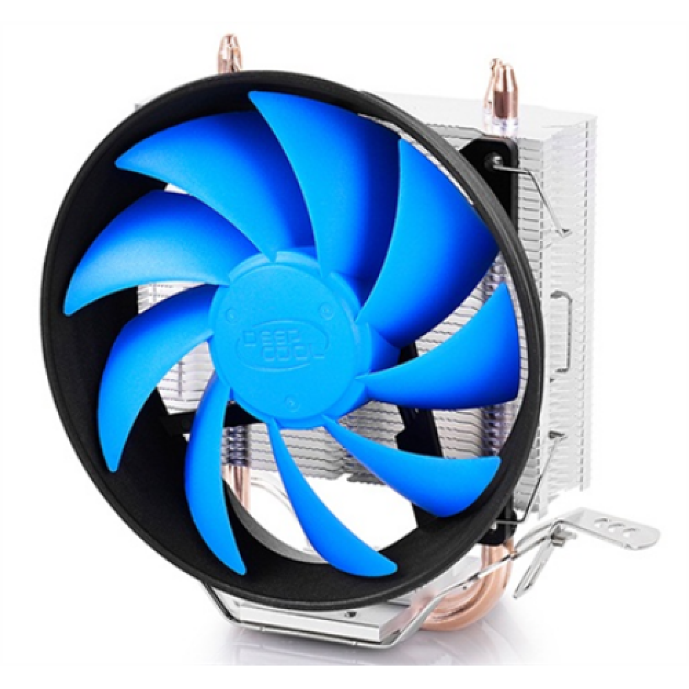 Deepcool Gammaxx 200T universal cooler, 2 heatpipes, 120mm PWM fan, Intel Socket LGA115X / 775, 95 W TDP and AMD Socket FMxx/AMxx, 100W TDP Aluminium, Black, Bl Cooler