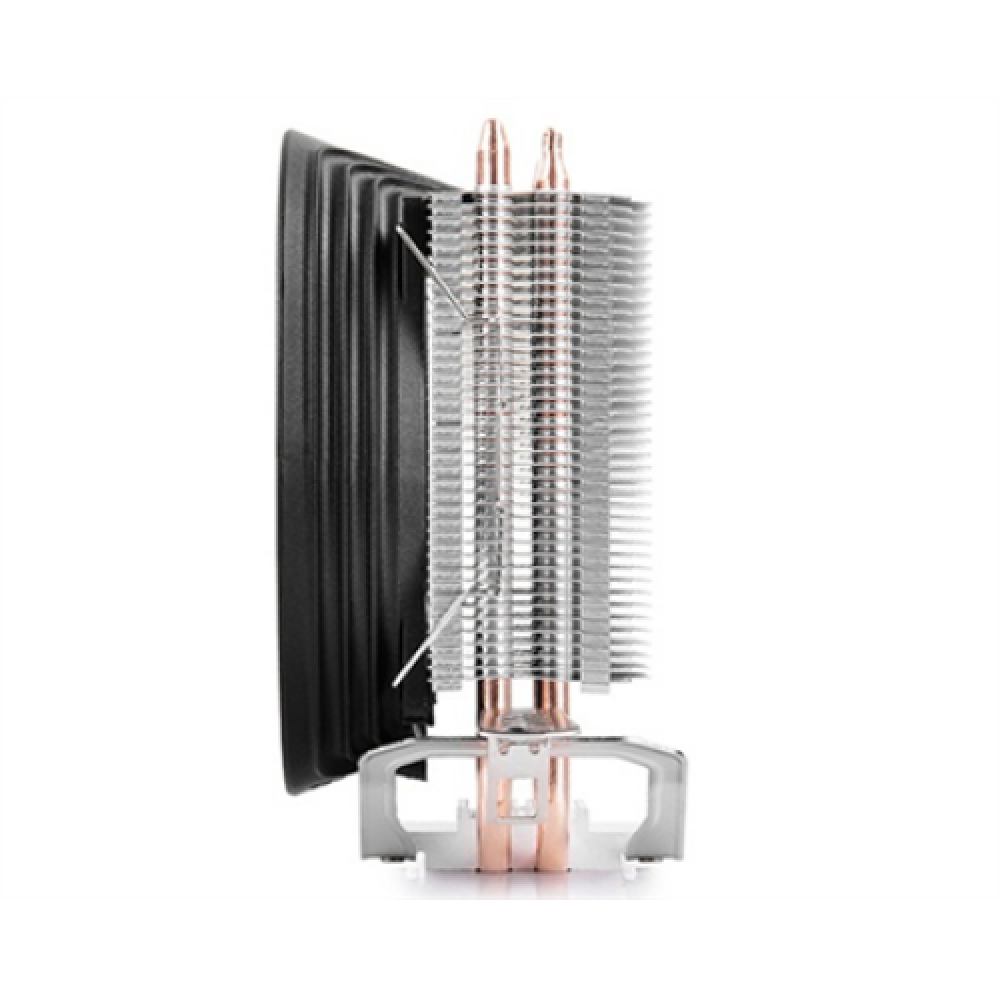 Deepcool Gammaxx 200T universal cooler, 2 heatpipes, 120mm PWM fan, Intel Socket LGA115X / 775, 95 W TDP and AMD Socket FMxx/AMxx, 100W TDP Aluminium, Black, Bl Cooler