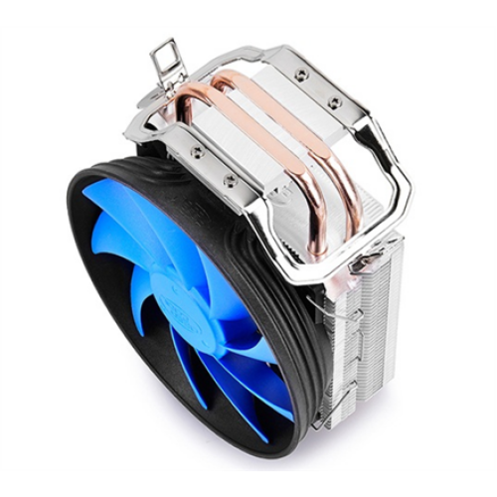 Deepcool Gammaxx 200T universal cooler, 2 heatpipes, 120mm PWM fan, Intel Socket LGA115X / 775, 95 W TDP and AMD Socket FMxx/AMxx, 100W TDP Aluminium, Black, Bl Cooler
