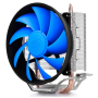Deepcool Gammaxx 200T universal cooler, 2 heatpipes, 120mm PWM fan, Intel Socket LGA115X / 775, 95 W TDP and AMD Socket FMxx/AMxx, 100W TDP Aluminium, Black, Bl Cooler