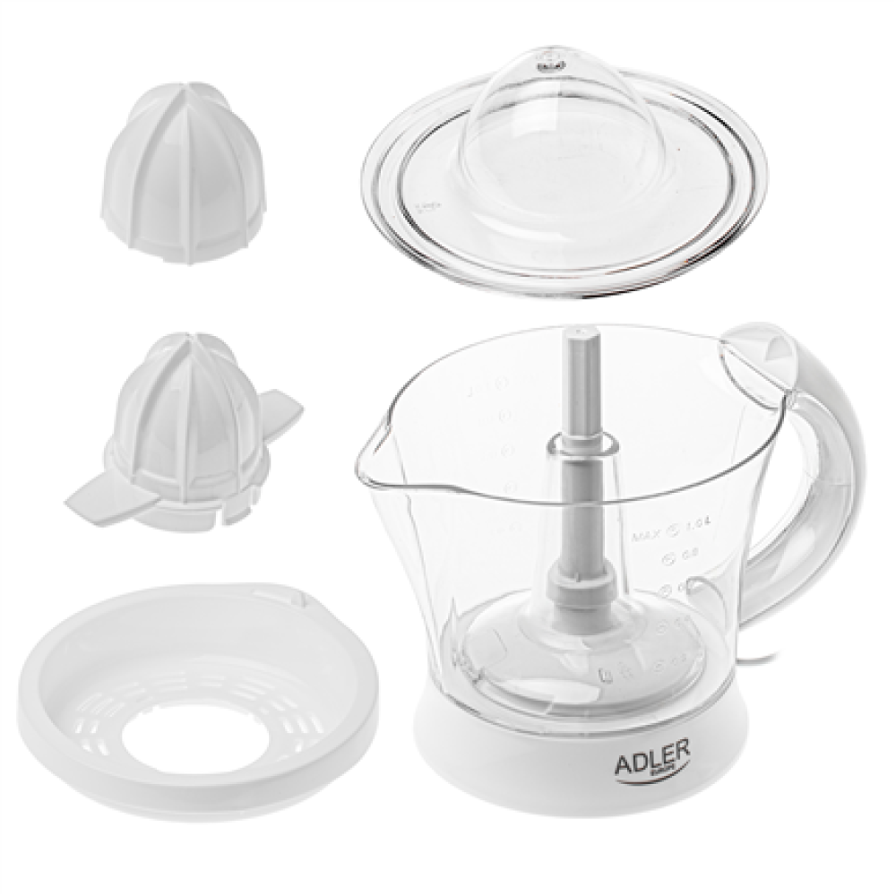 Adler Citrus Juicer , AD 4014 , Type Citrus juicer , White , 40 W , Number of speeds 1