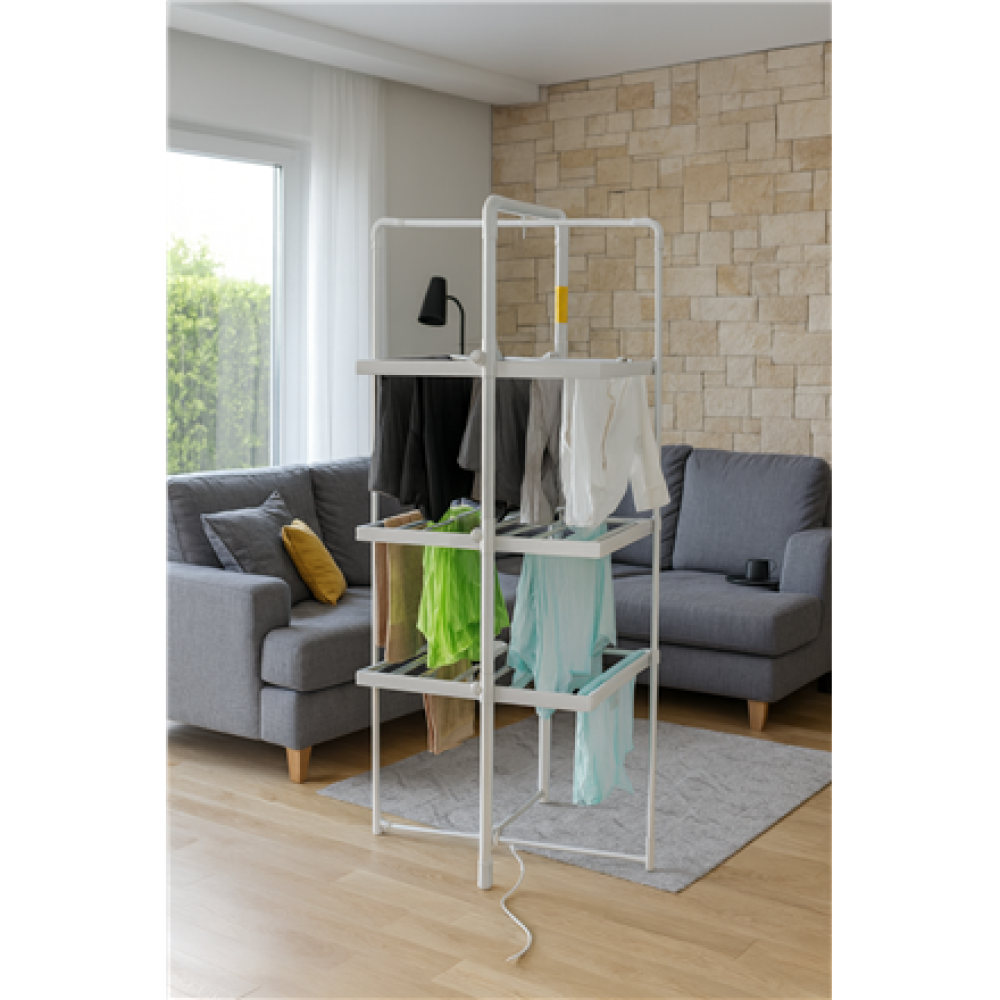 Adler , Foldable Electric Clothes Dryer , AD 7829 , 300 W , Silver/White