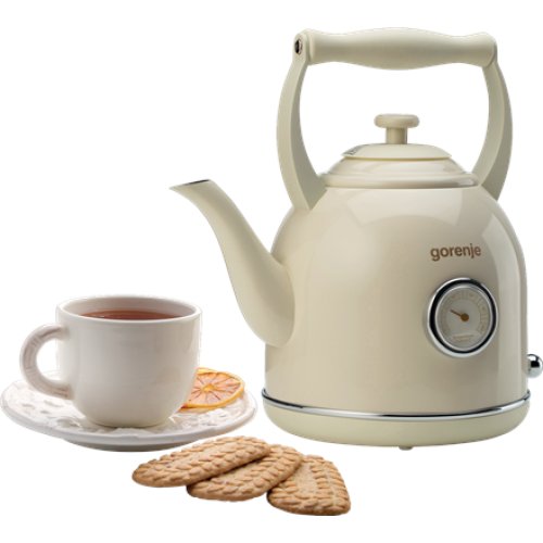 Gorenje , Kettle , K17CLIN , Electric , 2000 W , 1.7 L , Plastic/Metal , 360° rotational base , Beige