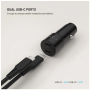 Fixed Dual USB-C Car Charger, 65W, PD 3.0