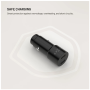 Fixed Dual USB-C Car Charger, 65W, PD 3.0