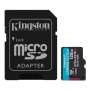 Kingston , microSD , Canvas Go! Plus , 128 GB , MicroSD , Flash memory class 10 , SD Adapter