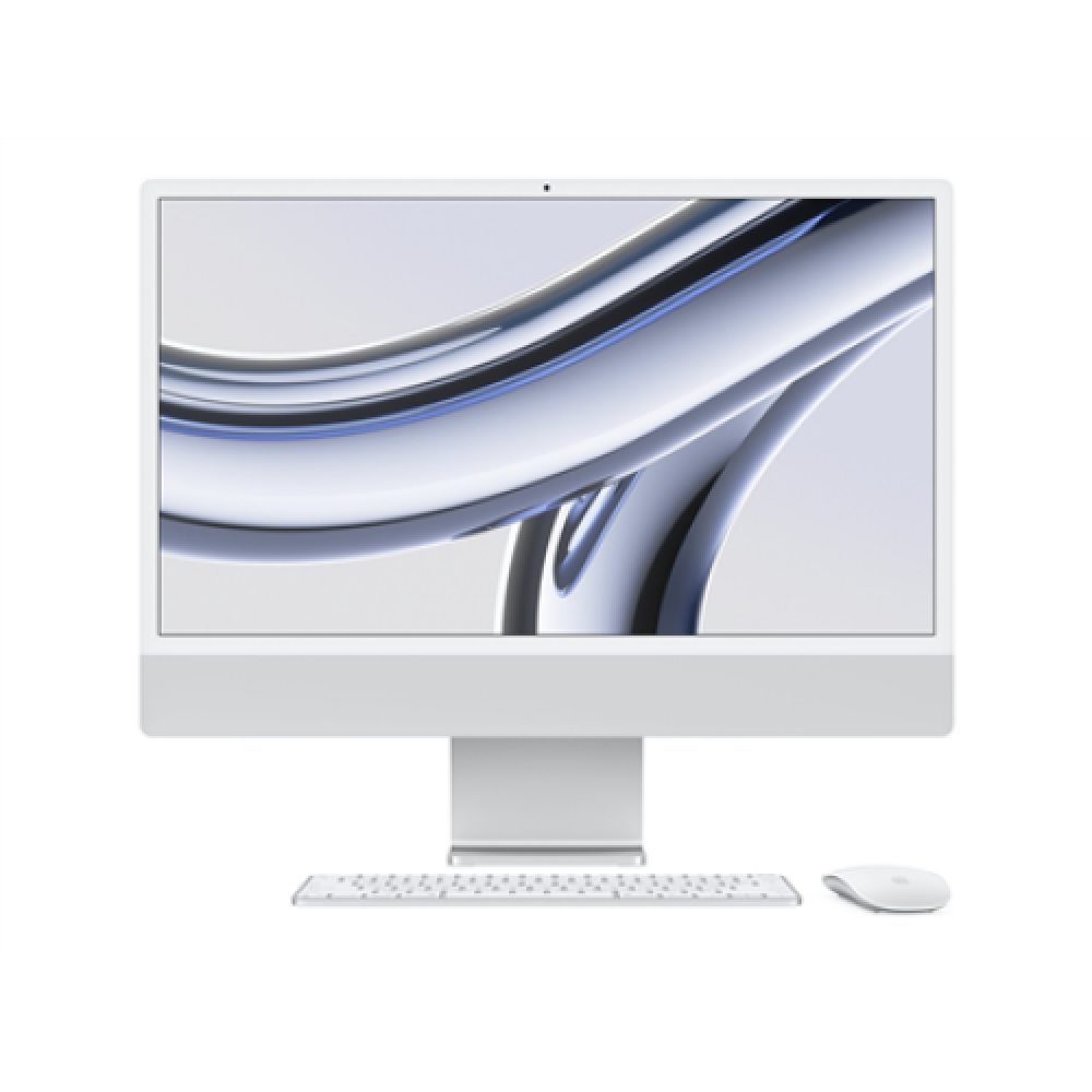 Apple iMac 24” 4.5K Retina, Apple M3 8C CPU, 10C GPU/8GB/512GB SSD/Silver/SWE , Apple