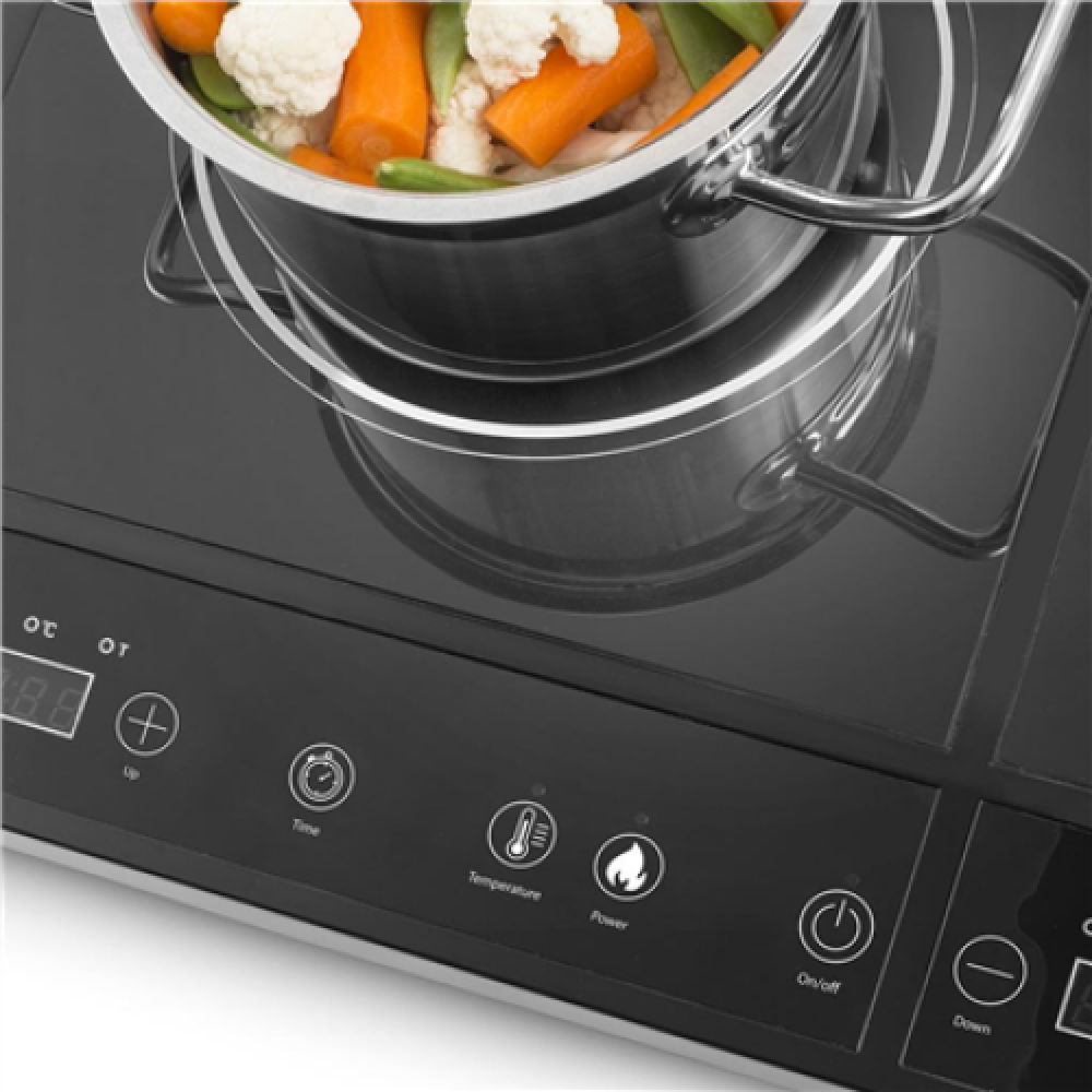 Tristar , Induction table hob , IK-6179 , Number of burners/cooking zones 2 , Digital , Black , Induction