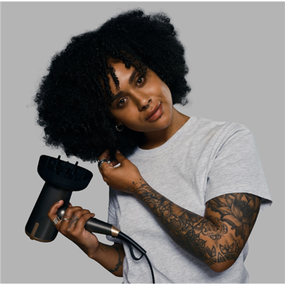 Remington , Hair dryer , D6077 , 2000 W , Number of temperature settings 3 , Ionic function , Diffuser nozzle , Grey
