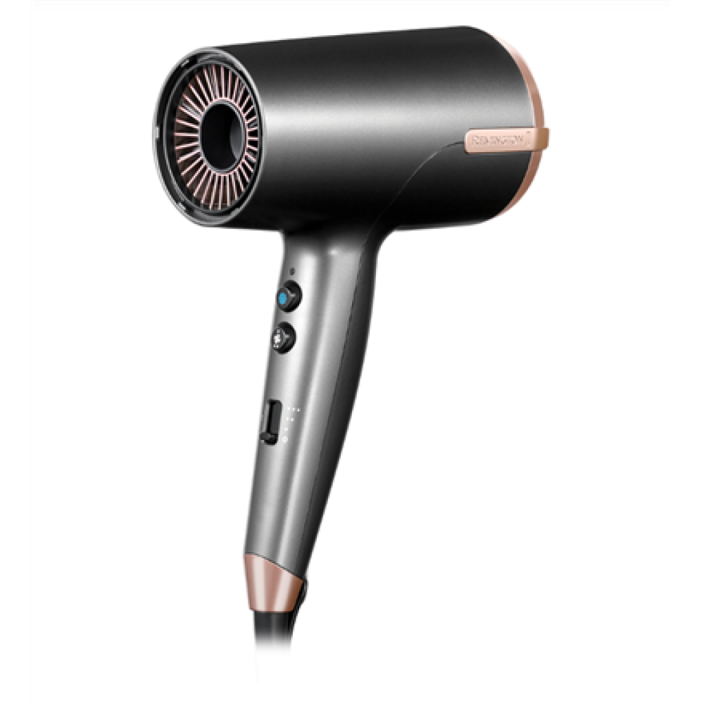 Remington , Hair dryer , D6077 , 2000 W , Number of temperature settings 3 , Ionic function , Diffuser nozzle , Grey