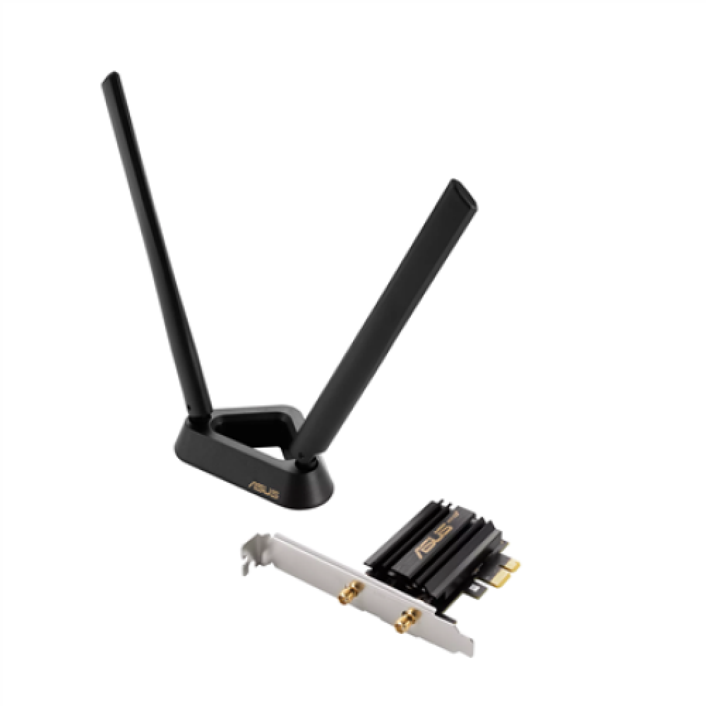 Tri Band PCI-E WiFi 6E , PCE-AXE59BT , 802.11ax , 574/2402/2042574/2402/2042 Mbit/s , Mesh Support No , MU-MiMO No , No mobile broadband , 36 month(s)