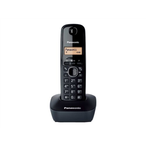 Panasonic , Cordless , KX-TG1611FXH , Built-in display , Caller ID , Black , Phonebook capacity 50 entries , Wireless connection