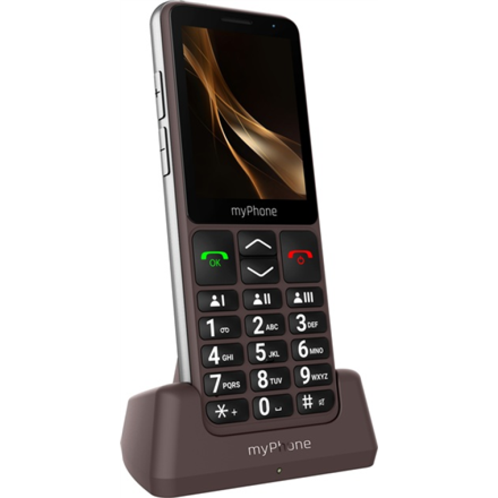 myPhone Bueno LTE Praline Collection , Brown , 2.8 , IPS , 48 MB , 128 MB , Single SIM , MicroSD , 3G , Bluetooth , Main camera resolution 2 MP , 2000 mAh
