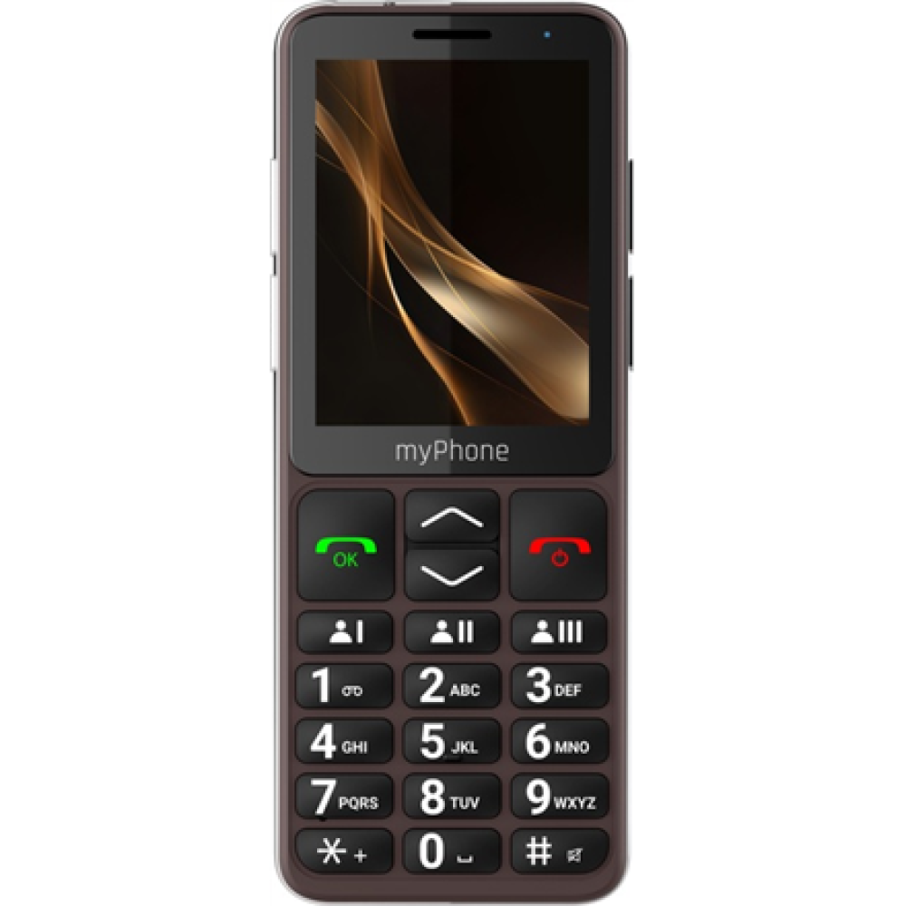 myPhone Bueno LTE Praline Collection , Brown , 2.8 , IPS , 48 MB , 128 MB , Single SIM , MicroSD , 3G , Bluetooth , Main camera resolution 2 MP , 2000 mAh