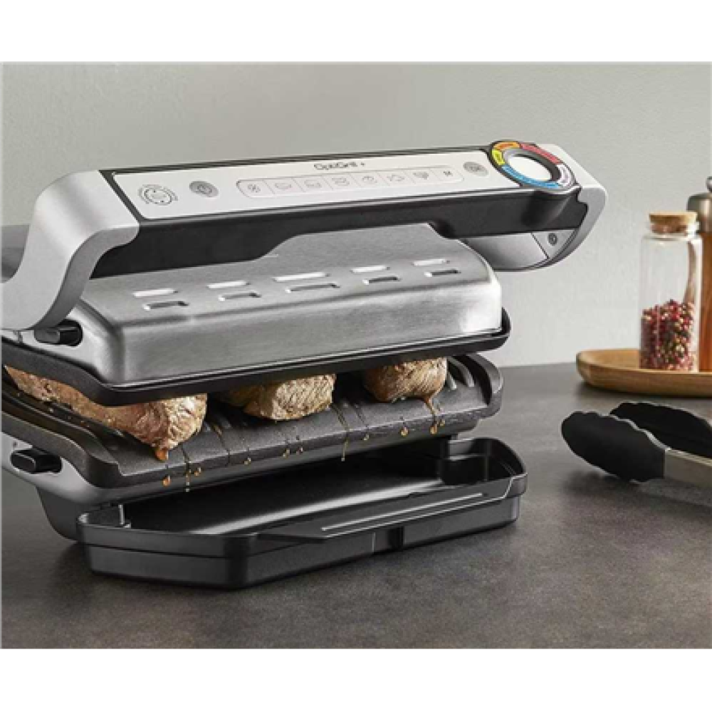 TEFAL Electric Grill , GC718D10 OptiGrill , Electric Grill , 2000 W , Stainless Steel/Black