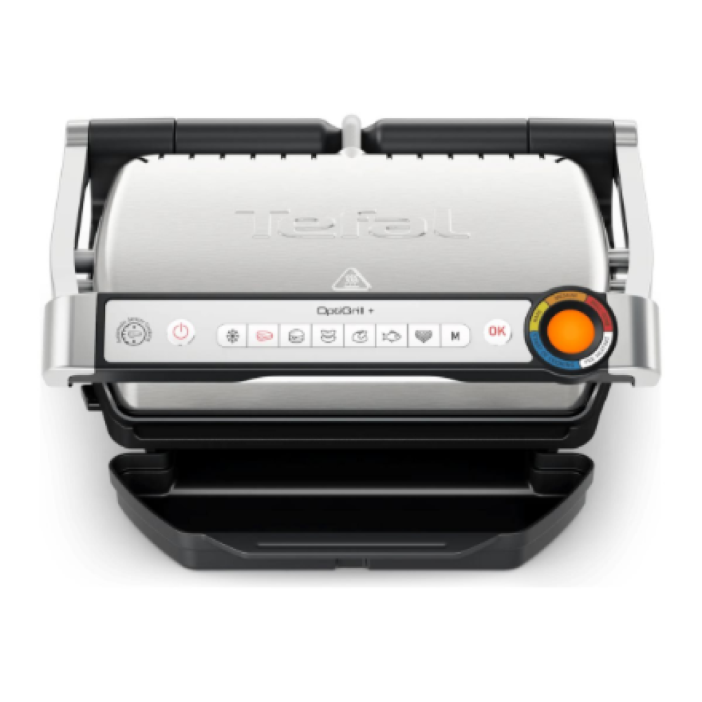 TEFAL Electric Grill , GC718D10 OptiGrill , Electric Grill , 2000 W , Stainless Steel/Black