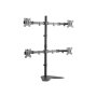 Logilink BP0046 Quad Monitor Desk Stand 13-32 , Logilink , Desk Mount , BP0046 , 13-32 , Maximum weight (capacity) Carrying capacity of each arm: Max. 8 kg kg , Black