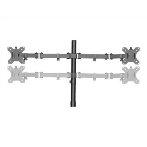 Logilink BP0046 Quad Monitor Desk Stand 13-32 , Logilink , Desk Mount , BP0046 , 13-32 , Maximum weight (capacity) Carrying capacity of each arm: Max. 8 kg kg , Black