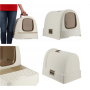 Curver Cat Toilet with Lid 198849 Cream