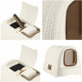 Curver Cat Toilet with Lid 198849 Cream