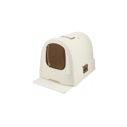Curver Cat Toilet with Lid 198849 Cream