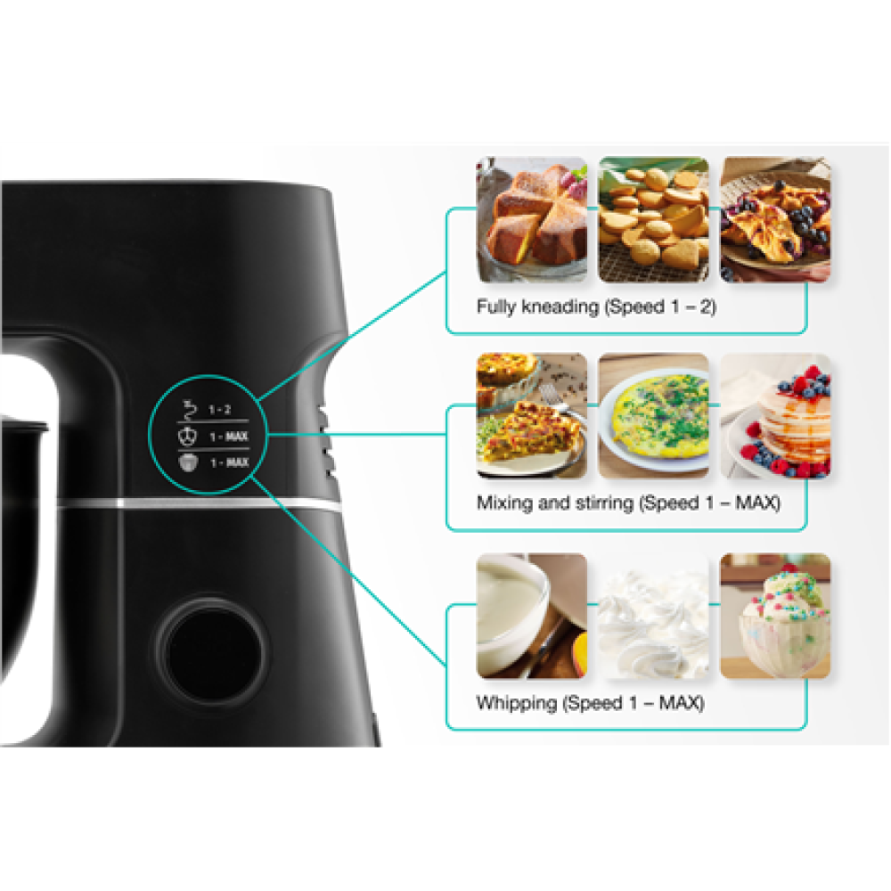 Gorenje , Kitchen Machine , MMC1000SCB , 1000 W , Number of speeds 12 , Bowl capacity 6 L