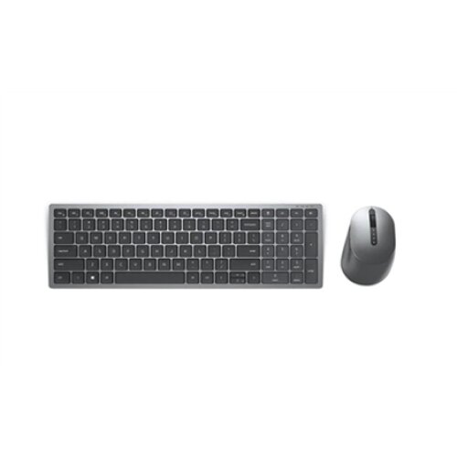 Dell , Keyboard and Mouse , KM7120W , Keyboard and Mouse Set , Wireless , Batteries included , Bluetooth , Wireless connection , NORD , Titan Gray