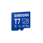 Samsung MicroSD card , T7 , 128 GB , microSDXC , Flash memory class U3, V30, A2